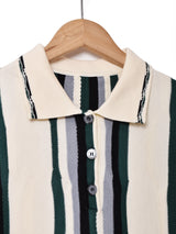 【2色展開】 ニットポロシャツ レディースサイズ