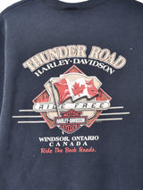 Harley Davidson 両面プリント スウェットシャツ