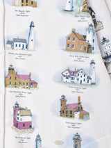 アメリカ製 灯台 総柄 フロントボタン スウェットシャツ