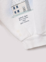 アメリカ製 灯台 総柄 フロントボタン スウェットシャツ