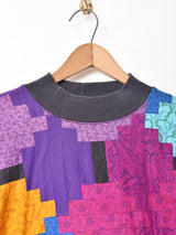 パッチワーク スウェットシャツ