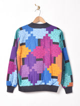 パッチワーク スウェットシャツ