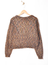 クロップド モヘアカーディガン