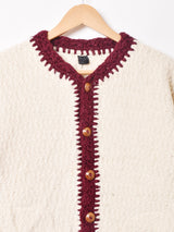 ウッドボタンカーディガン