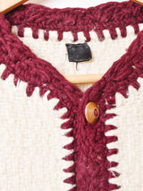 ウッドボタンカーディガン