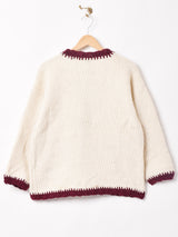 ウッドボタンカーディガン