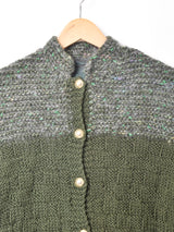 ラメ糸入り ゴールドボタンカーディガン