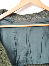 ラメ糸入り ゴールドボタンカーディガン