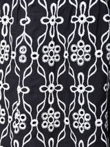 【2色展開】Meridian カットワーク刺繍 ティアードスカート