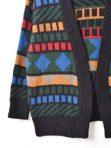 イタリア製 マルチカラーカーディガン