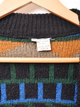 イタリア製 マルチカラーカーディガン