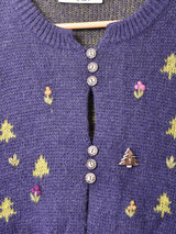刺繍入り カーディガン