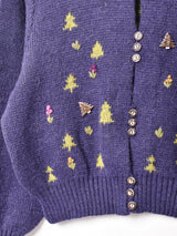 刺繍入り カーディガン
