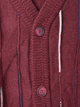 立体ラインカーディガン