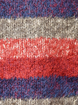 モヘア混 ボーダ—カーディガン