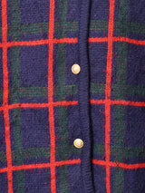 チェック柄 カーディガン