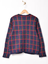 チェック柄 カーディガン