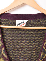 総柄 カーディガン