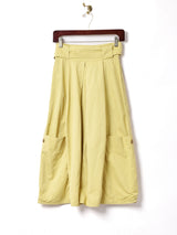 ベルト付き ビッグポケット フレアスカート