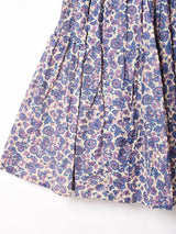 【3色展開】Emerald Motel 総柄 キルティング 切り替え フレアスカート