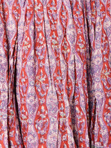 【3色展開】Emerald Motel 総柄 キルティング 切り替え フレアスカート