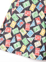 【3色展開】 総柄 キルティング サーキュラースカート