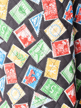 【3色展開】 総柄 キルティング サーキュラースカート