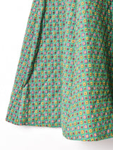 【3色展開】 総柄 キルティング サーキュラースカート