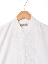 Emerald Motel スタンドカラー 刺繍 長袖ブラウス