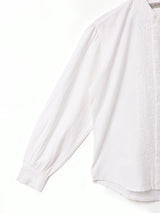 Emerald Motel スタンドカラー 刺繍 長袖ブラウス