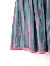 ストライプ チロルスカート