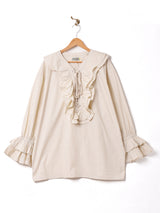 【2色展開】Emerald Motel レースアップ 長袖 パイレーツブラウス