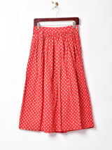 総柄 フレアスカート