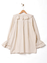 【2色展開】Emerald Motel  レースアップ 長袖 パイレーツブラウス