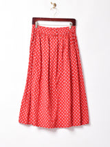 総柄 フレアスカート