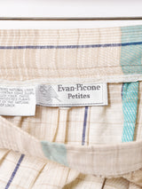 アメリカ製 チェック リネンスカート