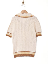 ラインデザイン サマーニットトップス