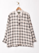 チェック 長袖 チロルシャツ