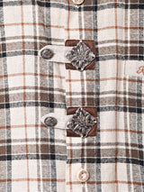 チェック 長袖 チロルシャツ