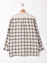 チェック 長袖 チロルシャツ