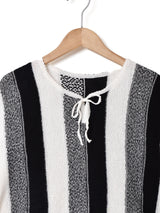 ストライプ サマーニットトップス