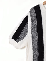 ストライプ サマーニットトップス