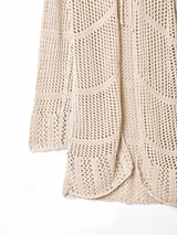 クロシェ ロングカーディガン