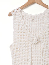 クロシェ ロングベスト