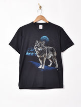 アメリカ製 オオカミ プリントTシャツ