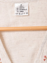 花刺繍入り ベスト