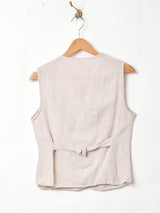 花刺繍入り ベスト