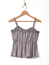 【4色展開】Meridian シアー ラメキャミソール