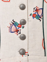 Emerald Motel 総柄 スリーブレスチロリアンワンピース