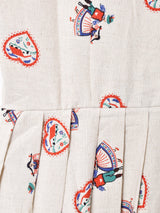 Emerald Motel 総柄 スリーブレスチロリアンワンピース